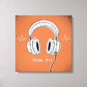 Headphones 1970–80s  leinwanddruck (Vorderseite)