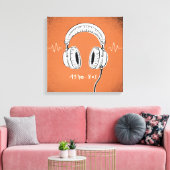Headphones 1970–80s  leinwanddruck (Insitu (Wohnzimmer))