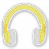 Headphones Aufkleber (Vorderseite)