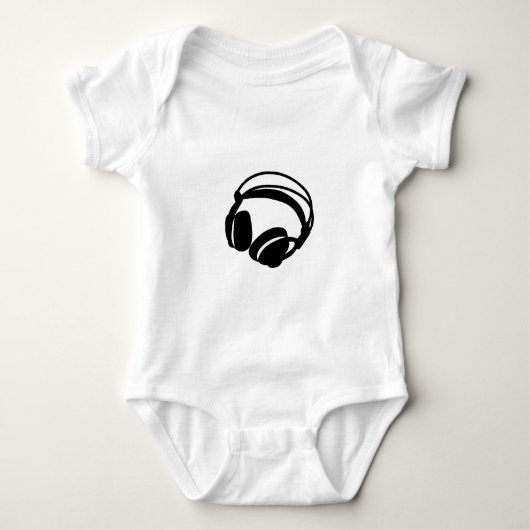 headphones baby strampler (Vorderseite)