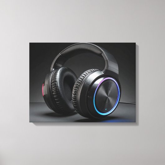 headphones leinwanddruck (Vorderseite)