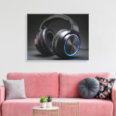 headphones leinwanddruck (Insitu (Wohnzimmer))