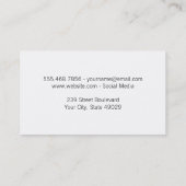 Headphones | Musical Note | Play Button Visitenkarte (Rückseite)