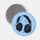 Headset mit Musical Notes for Baby in Blue Magnet (Vorderseite/Rückseite)
