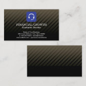 Headset-Symbol Visitenkarte (Vorne/Hinten)