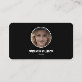 Headshot Custom QR oder Logo Visitenkarte (Vorderseite)