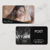 Headshot-Darsteller-Modell oder Poet Tree-Visitenk Visitenkarte (Vorne/Hinten)