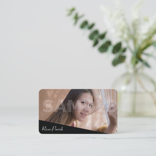 Headshot-Darsteller-Modell oder Poet Tree-Visitenk Visitenkarte (Stehend Vorderseite)