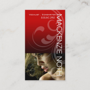 Headshot für Sänger-Texter und Komponist-Sänger Visitenkarte