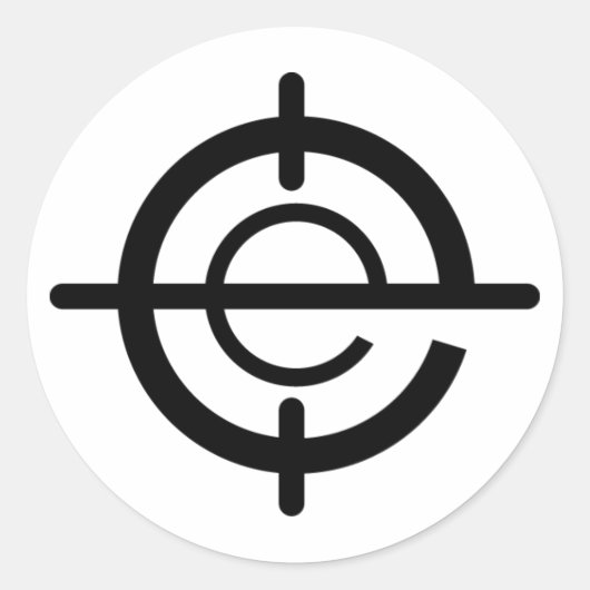 Headshot Gaming-Sticker Runder Aufkleber (Vorderseite)