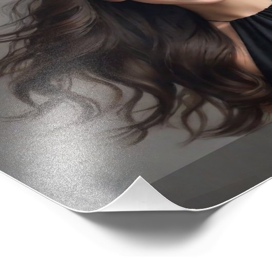 Headshot Prints 8x10 Horizontal Black Gradient Fotodruck (Ecke)