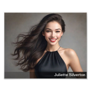 Headshot Prints 8x10 Horizontal Black Gradient Fotodruck