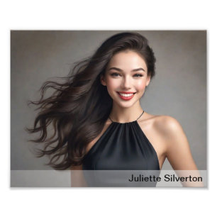 Headshot Prints 8x10 Horizontal White Gradient Fotodruck