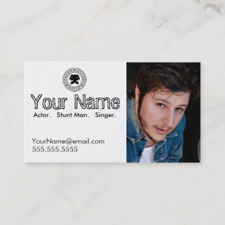 Headshot-Visitenkarte für den Arbeitsschauspieler Visitenkarte