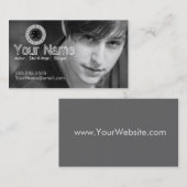 Headshot-Visitenkarte für den Arbeitsschauspieler Visitenkarte (Vorne/Hinten)