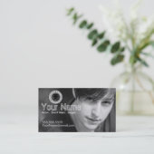 Headshot-Visitenkarte für den Arbeitsschauspieler Visitenkarte (Stehend Vorderseite)