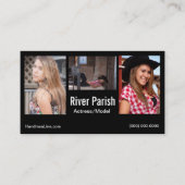 Headshot-Visitenkarte-Modelle oder Schauspieler Visitenkarte (Vorderseite)