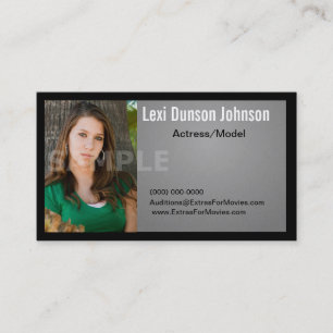 Headshot-Visitenkarte-Modelle oder Schauspieler Visitenkarte