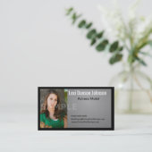 Headshot-Visitenkarte-Modelle oder Schauspieler Visitenkarte (Stehend Vorderseite)