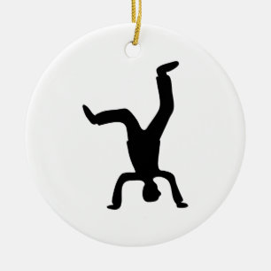 Headstand Keramikornament