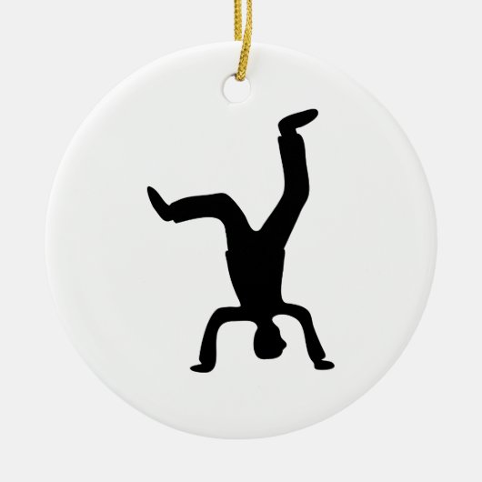 Headstand Keramikornament (Vorne)