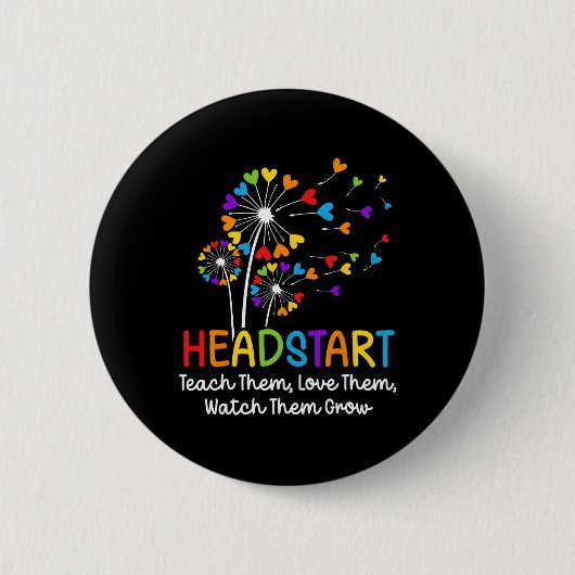 Headstart Teacher Early Childhood Educator Button (Vorderseite)