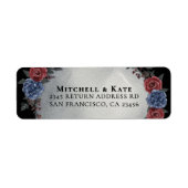 Headstone Floral Dark Gothic Wedding Address (Vorne)