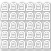 Headstone Grabstein Bujo Planer Aufkleber (Vorderseite)