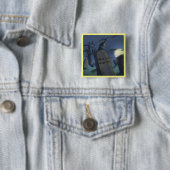 Headstone Invitational Funny Halloween Button (Beispiel)