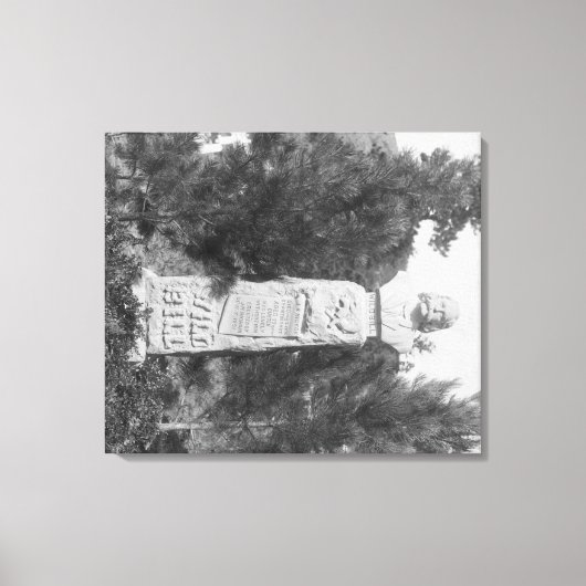 Headstone von Wild Bill Hickocks Grave Fotograp Leinwanddruck (Vorderseite)