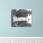 Headstone von Wild Bill Hickocks Grave Fotograp Leinwanddruck (Insitu (Holzboden))