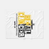 Heal Cancer Childhood Cancer Awareness God Christi Fleecedecke (Vorderseite (Horizontal))