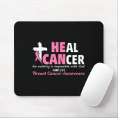 Heal Cancer Christian Believe God Breast Cancer Aw Mousepad (Mit Mouse)