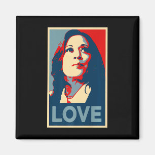 Heal Liebe Hoffnung Kamala Harris Obama 47 Unterst Magnet