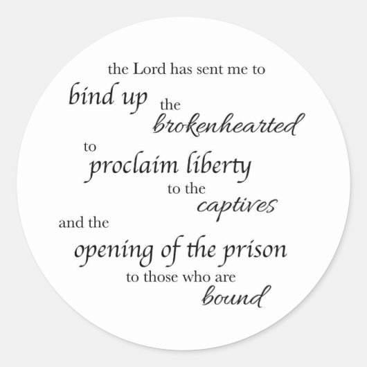 Heal the Brokenhearted Sticker (Vorderseite)