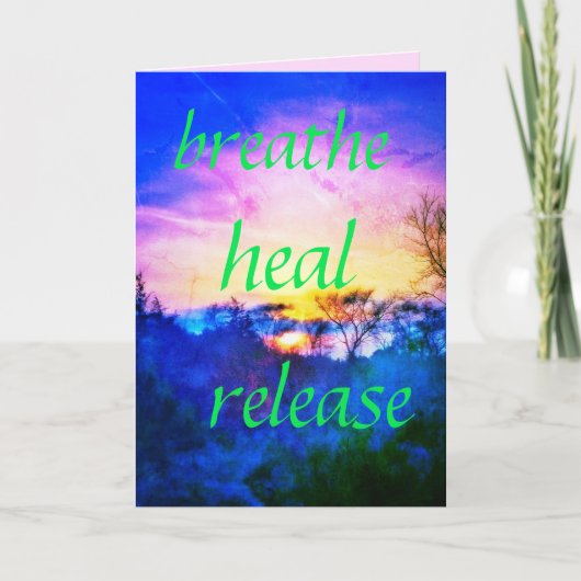 HEAL VERDE GREETCARD KARTE (Vorderseite)