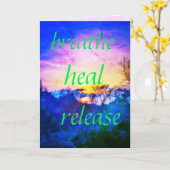HEAL VERDE GREETCARD KARTE (Gelbe Blume)