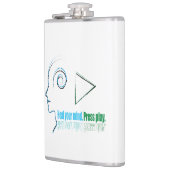 Heal your mind. Press play Flachmann (Links)