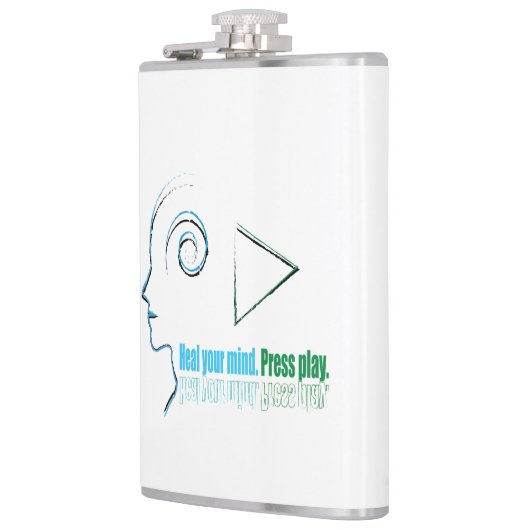 Heal your mind. Press play Flachmann (Links)