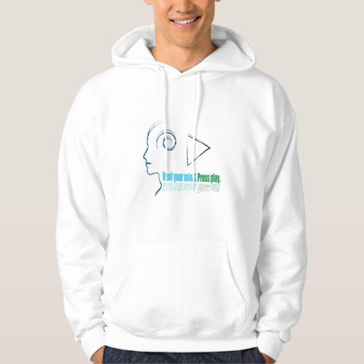 Heal your mind. Press play Hoodie (Vorderseite)