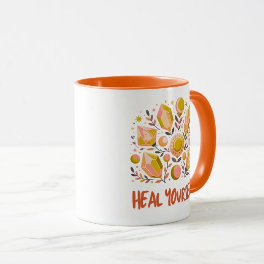 Heal Yourself Combo Mug - Celestial Crystal Set Tasse (VorderseiteRechts)