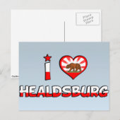 Healdsburg, CA Postkarte (Vorne/Hinten)