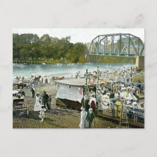 Healdsburg, CA Russian River 1908 Postkarte