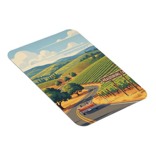 Healdsburg California Travel Magnet (Rechte Seite)