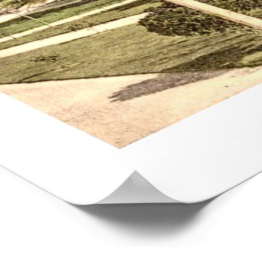 Healdsburg City Centre Poster Print (Ecke)