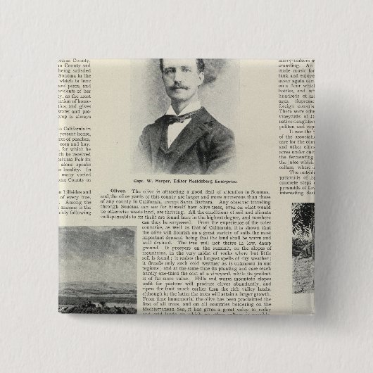 Healdsburg, Kalifornien Button (Vorderseite)