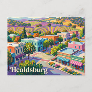 Healdsburg Kalifornien Postkarte
