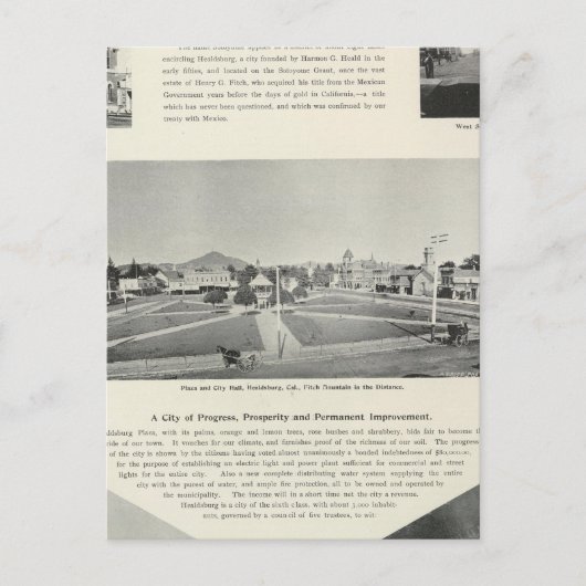 Healdsburg, Kalifornien Postkarte (Vorderseite)