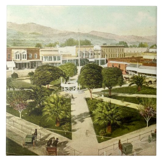 Healdsburg Keramik Kalifornien Fliese (Vorderseite)