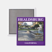 Healdsburg Plaza Kitchen Magnet (Vorderseite/Rückseite)